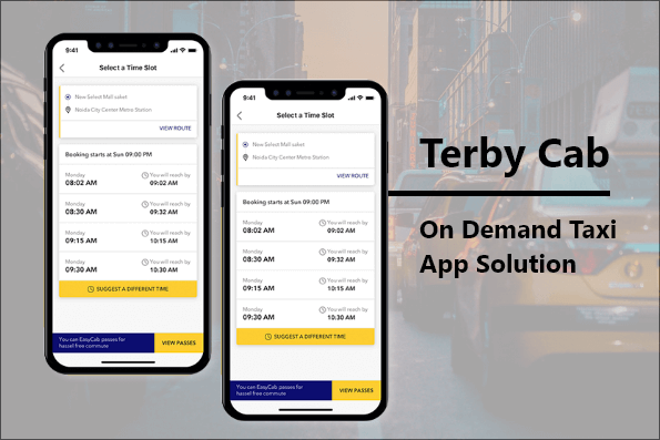 Terby Cab - On Demand Taxi App Solution